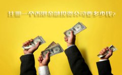 注冊(cè)一個(gè)香港金融投資公司要多少錢？