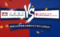 香港大眾銀行開戶和香港大新銀行開戶有什么異同點？